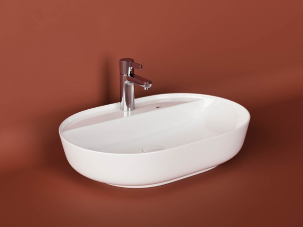 Раковина накладная овальная Ceramica Nova Modo CN2004 фарфор цвет белый