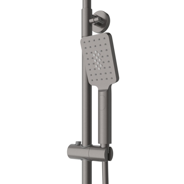 Душевая система со смесителем Cezares Slider SLIDER-CD-GM монтаж настенная без термостата оружейная сталь