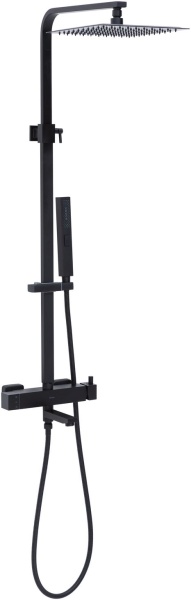 Душевая система со смесителем Allen Brau Infinity 2.0 5.21029-31 монтаж настенная без термостата черный матовый