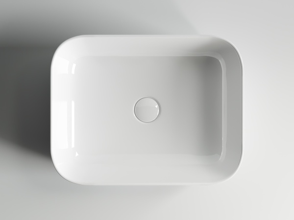 Раковина накладная прямоугольная Ceramica Nova Element CN6011 фарфор цвет белый