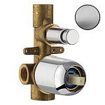 Встраиваемая часть смесителя Plumberia Selection IXO INT0036CS брашированный хром 