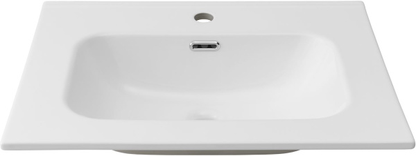 Раковина мебельная прямоугольная Aquanet Flat 00330429 керамика цвет белый матовый