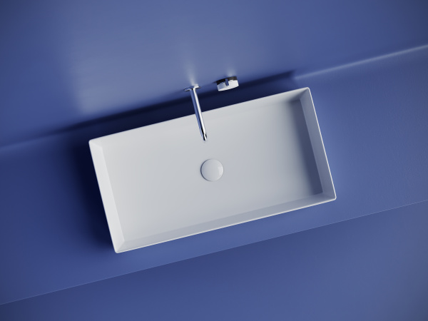 Раковина накладная прямоугольная Ceramica Nova Element CN6071 фарфор цвет белый