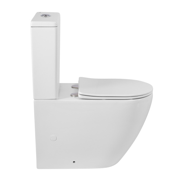 Унитаз напольный BelBagno Sfera-R  Rimless фаянс белый