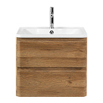 Тумба под раковину подвесная BelBagno Albano ALBANO-600-2C-SO-RR 60 см  2 ящика цвет Rovere Rustico 