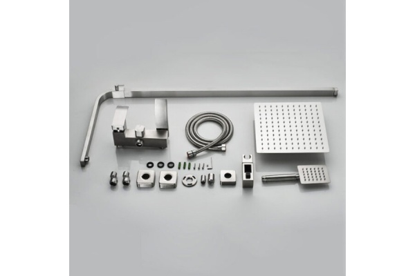 Душевая система со смесителем ALMAes Eco GK-0328 монтаж настенная без термостата сатин