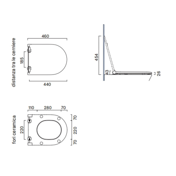 Крышка-сиденье Catalano Sfera/Zero 0551200001 цвет белый