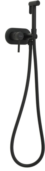 Гигиенический душ Allen Brau Priority 5.31005-31 встраиваемый в стену черный матовый