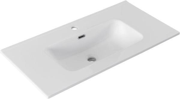 Раковина мебельная прямоугольная Aquanet Flat 00330432 керамика цвет белый матовый