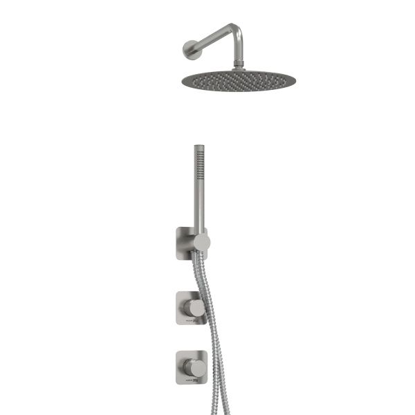 Душевая система со смесителем Wasserkraft Spree 1400 A1451.272.097.121.275.100.276 монтаж встраиваемая в стену без термостата никель