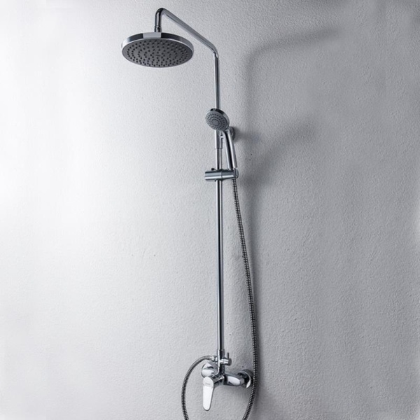 Душевая система со смесителем Bravat Eco F9111147C-A-RUS монтаж настенная без термостата хром