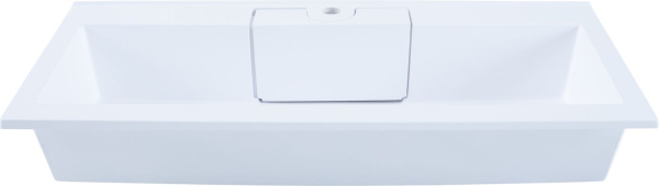 Раковина накладная прямоугольная Aquanet Фортуна 00187182 искусственный камень цвет белый