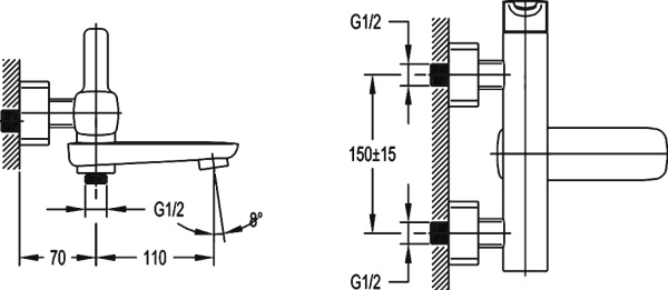 Смеситель  Cezares Tesoro TESORO-F-VD-01  
 