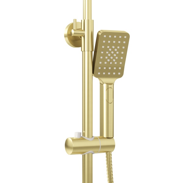 Душевая система со смесителем Grossman Cosmo 500.K35.02.320 монтаж настенная без термостата матовое золото