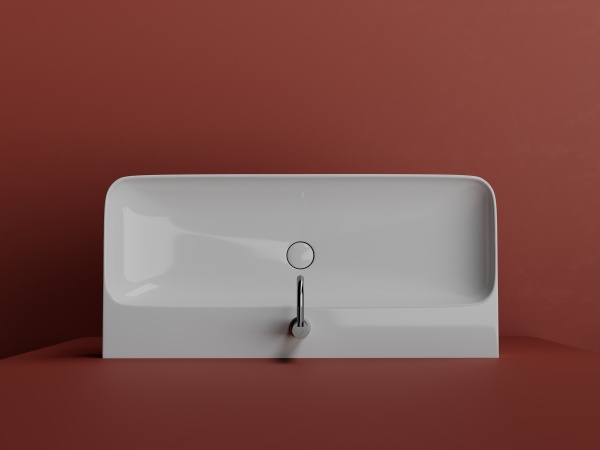 Раковина подвесная прямоугольная Ceramica Nova Aura CN2007 фарфор цвет белый