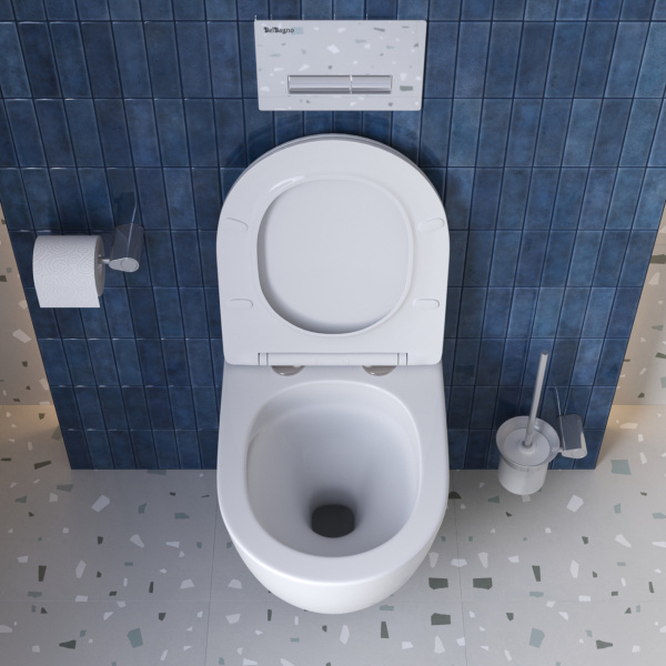 Унитаз подвесной BelBagno Sfera-R BB046CH-TOR/SC Tornado фаянс белый