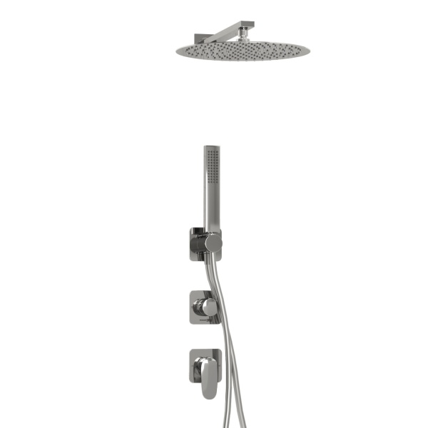 Душевая система со смесителем Wasserkraft Weida 3100 A3151.268.090.116.271.087.103 монтаж встраиваемая в стену без термостата хром