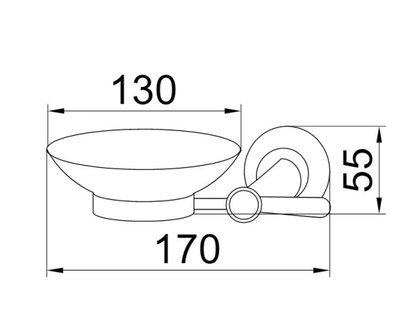 Мыльница Boheme Chiaro 10503 настенная цвет Gold