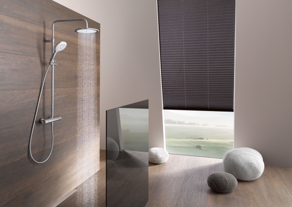 Душевая система со смесителем Kludi Freshline 6709205-00 монтаж настенная с термостатом хром