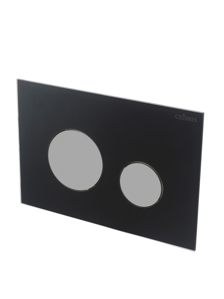Кнопка смыва механическая Cezares Lux LUX-GN-01-C цвет черный-хром