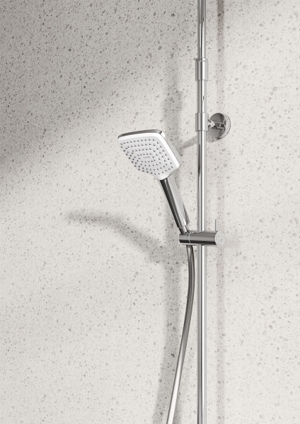 Душевая система со смесителем Kludi Cockpit 8005005-00 монтаж настенная с термостатом хром