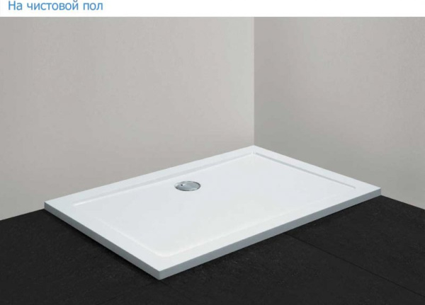 Душевой поддон низкий Cezares SMC TRAY-M-AH-140/90-35-W прямоугольная   белый