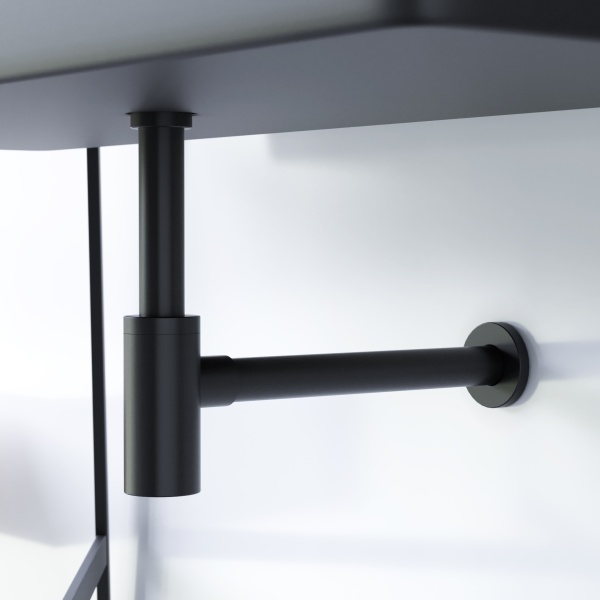 Сифон для раковины Damixa Option 210800300 латунь черный матовый