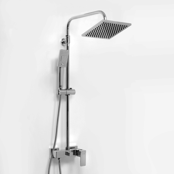 Душевая система со смесителем Wasserkraft  A17702 монтаж настенная без термостата хром