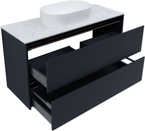 Столешница для ванной Allen Brau Activity 1.34025.AL 121 см искусственный камень, цвет белый