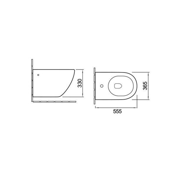 Биде подвесное Vincea Globo VB1-14 фарфор, цвет белый