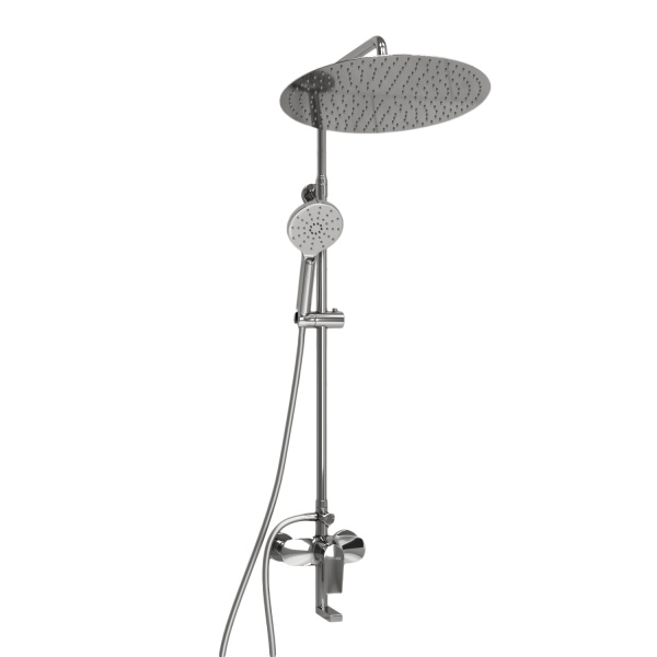 Душевая система со смесителем Wasserkraft  A166.117.127.087.CH монтаж настенная без термостата хром