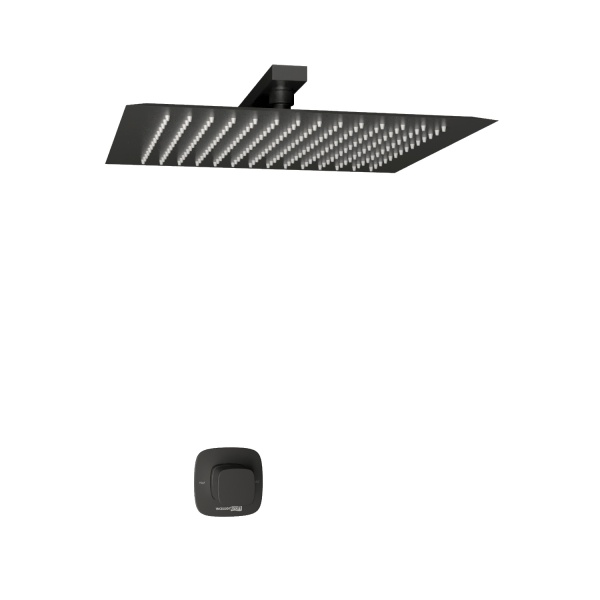 Душевая система со смесителем Wasserkraft Nuthe 9100 A9151.219.162 монтаж встраиваемая в стену без термостата черный