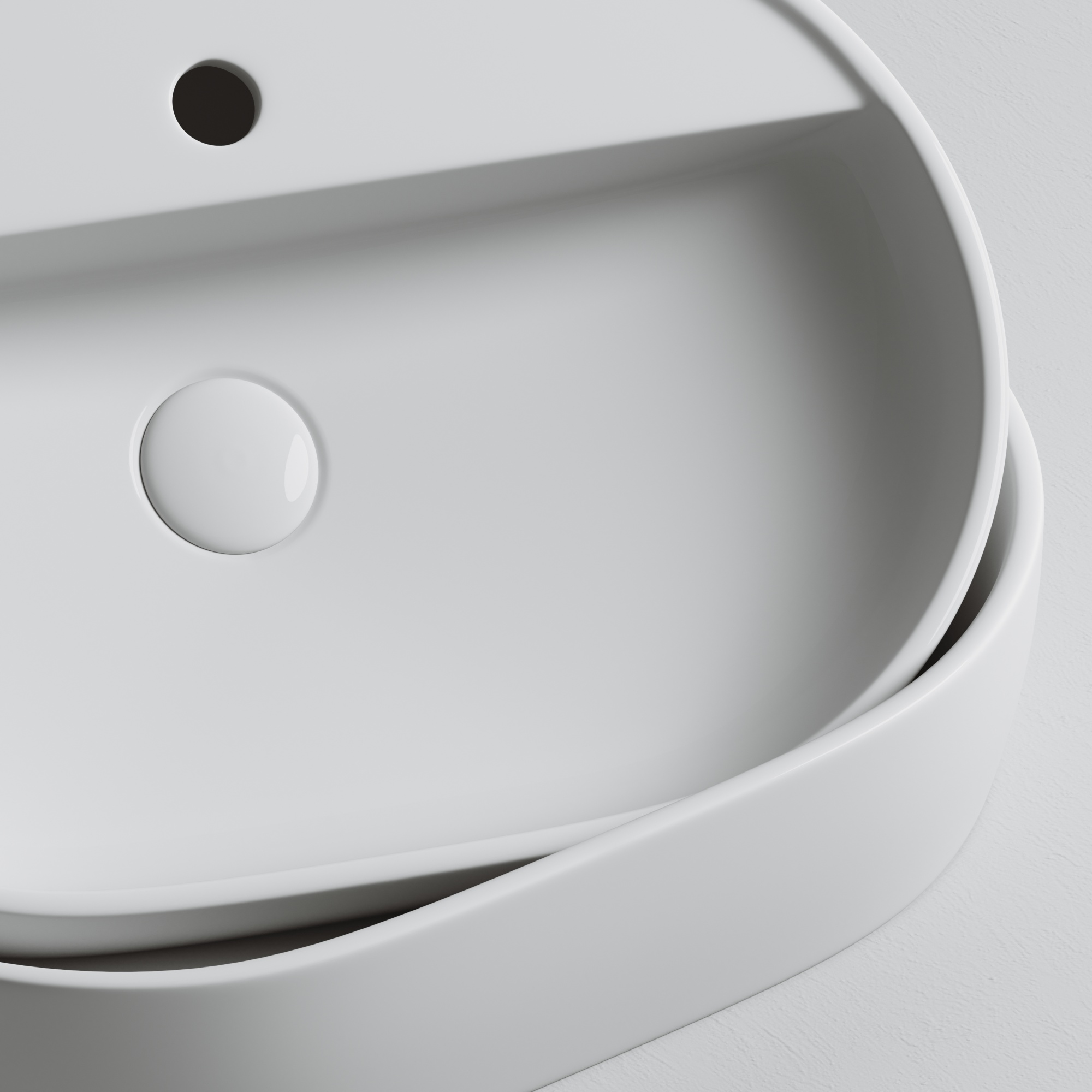 Раковина накладная овальная Ceramica Nova Element CN6035 фарфор цвет белый