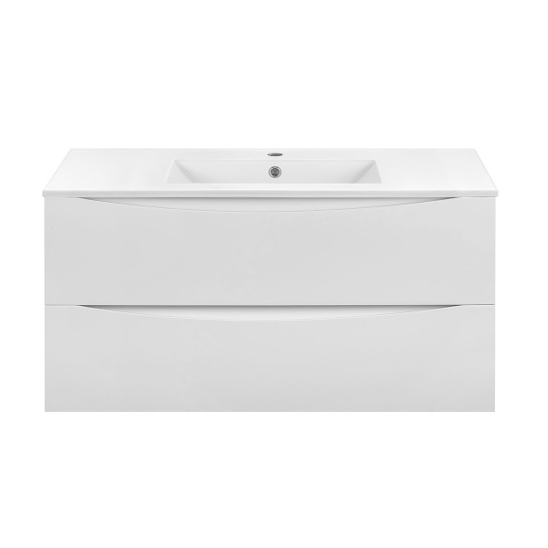 Тумба  подвесная Vincea Mia VMC-2MC100GW 100 см  2 ящика цвет G.White 