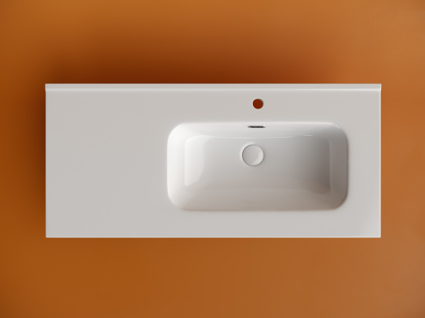 Раковина мебельная прямоугольная Ceramica Nova Element CN7006R фарфор цвет белый