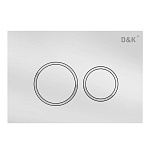 Кнопка смыва механическая D&amp;K Bayern DB1529016 цвет белый