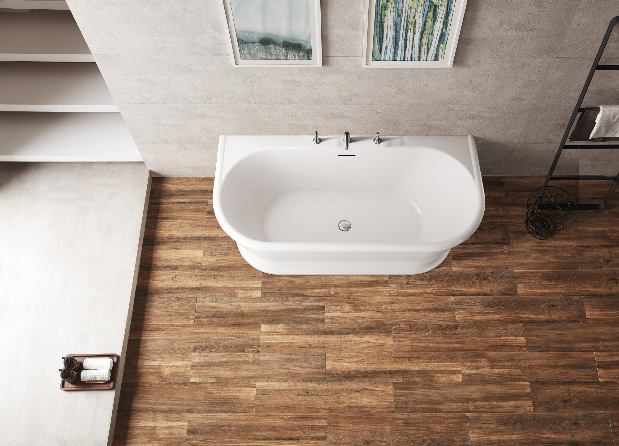 Акриловая ванна пристенная BelBagno  BB408-1700-800 170x80 овальная цвет белый