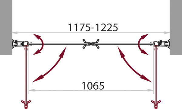 Душевая дверь BelBagno Sela SELA-B-2-120-C-Cr 120 см стекла прозрачные, профиль хром