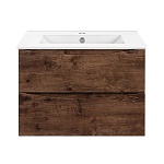 Тумба  подвесная Vincea Mia Slim VMC-2MC600S1RW 60 см  2 ящика цвет R.Wood 
