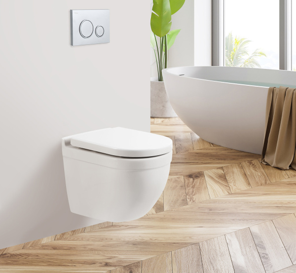 Унитаз подвесной BelBagno Senso BB017CHR Rimless фаянс белый