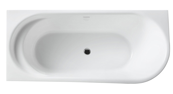 Акриловая ванна пристенная BelBagno  BB410-1500-780-L 150x80 прямоугольная цвет белый