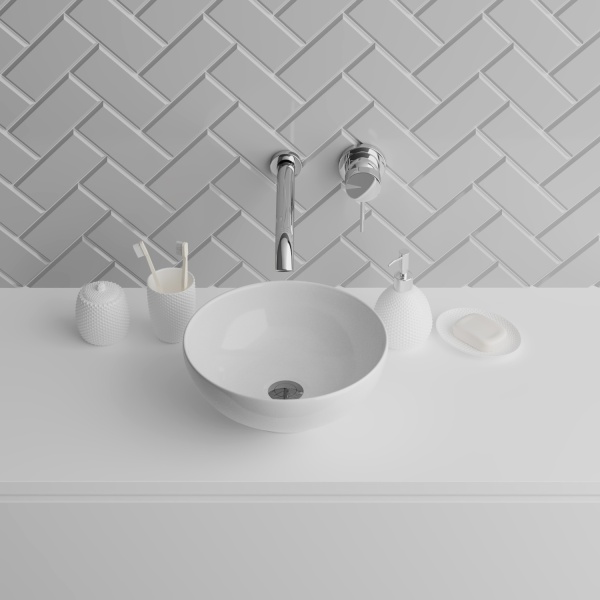 Раковина  круглая Grossman  GR-3021 фаянс цвет белый