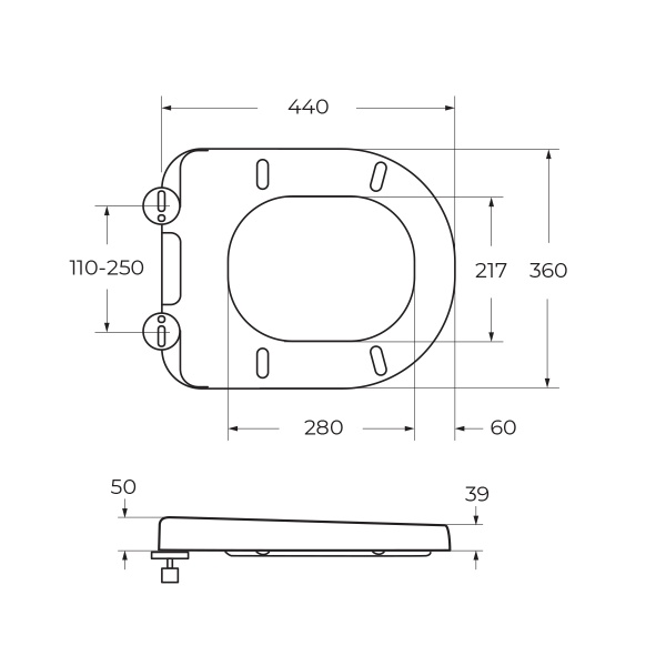 Крышка-сиденье BelBagno  BB865SC белый