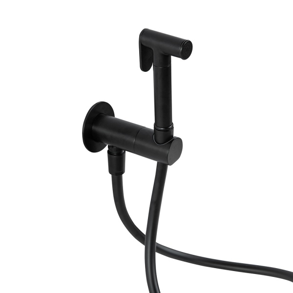 Гигиенический душ Cezares Leaf LEAF-DIF-NOP настенный черный матовый