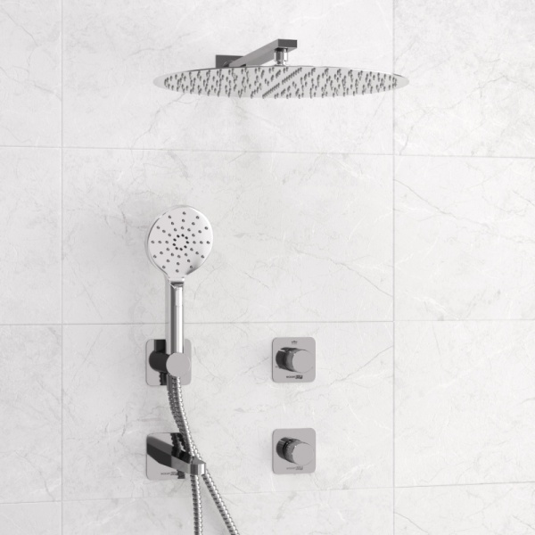 Душевая система со смесителем Wasserkraft Mosel 4600 A4651.294.295.090.117.271.087.127 монтаж встраиваемая в стену без термостата хром