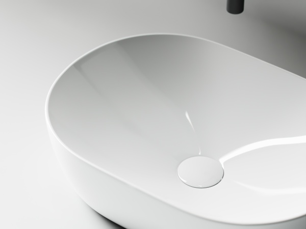Раковина накладная овальная Ceramica Nova Element CN5010 фарфор цвет белый