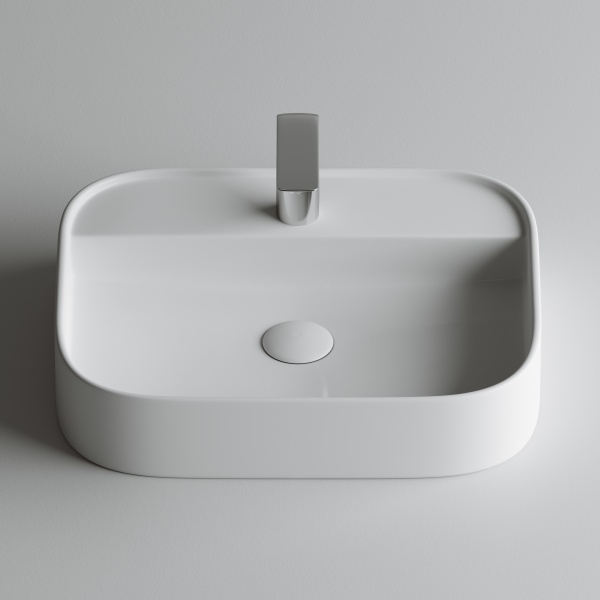 Раковина накладная прямоугольная Ceramica Nova Element CN6034 фарфор цвет белый