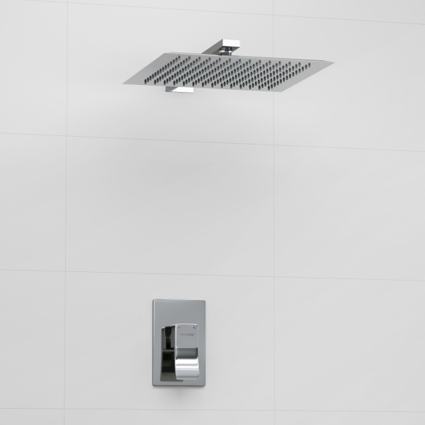 Душевая система со смесителем Wasserkraft  A12118 монтаж встраиваемая в стену без термостата хром