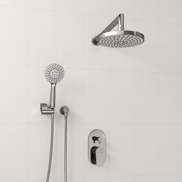 Душевая система со смесителем Wasserkraft  A14229 монтаж встраиваемая в стену без термостата хром