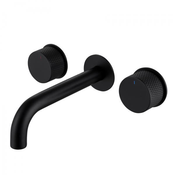 Смеситель для раковины Abber Wasser Kreis AF81122B черный матовый